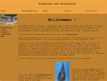 Tablet Screenshot of fossilien.kaphi.at